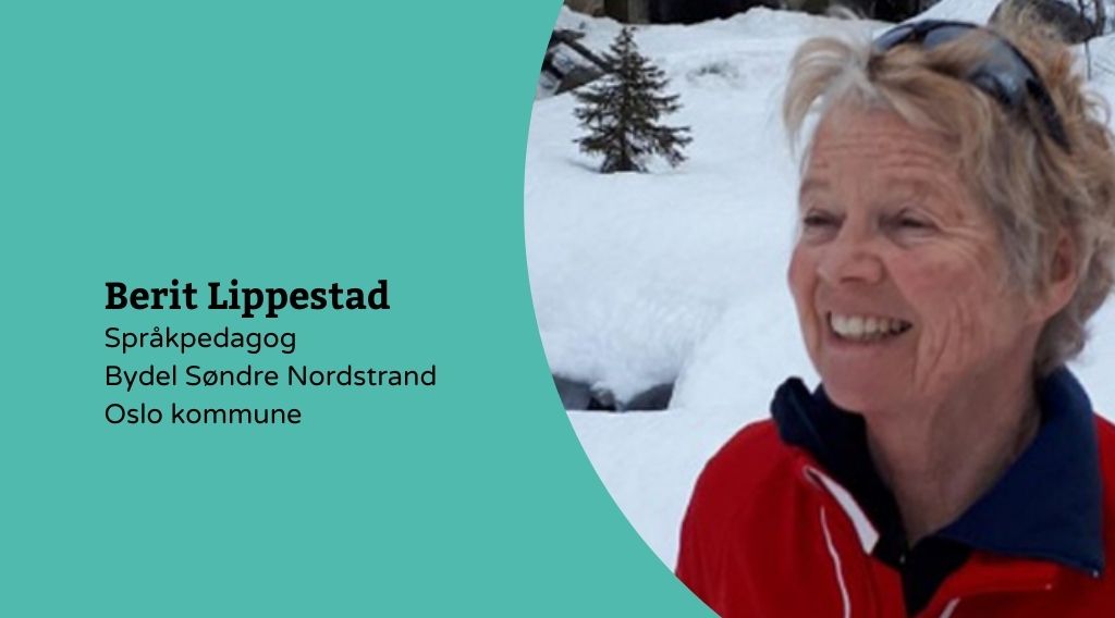 Bilde av språkpedagog Berit Lippestad i bydel Søndre Nordstrand i Oslo