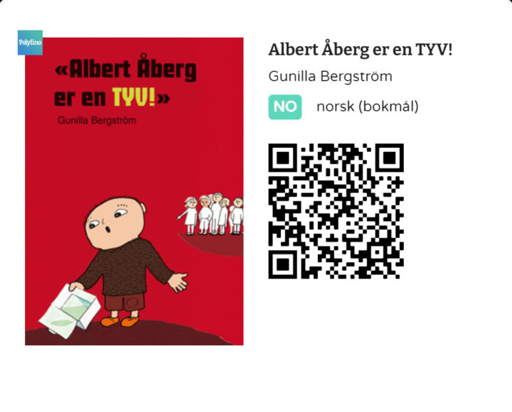 QR-kode til boken Albert Åberg er en tyv av Gunilla Bergström