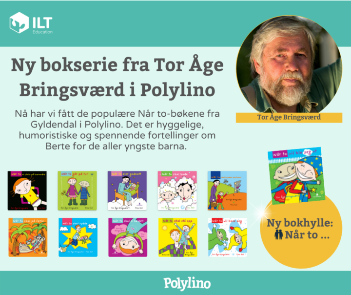 Innlegg som viser teksten Nå har vi endelig fått inn de populære bildebøkene om Berte i Polylino. Bøkene i Når to-serien er skrevet av Tor Åge Bringsværd og er gitt ut på Gyldendal. God lesing og lytting