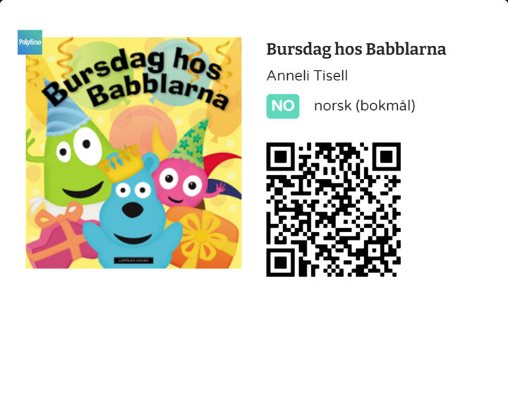 QR-kode til boken Bursdag hos Babblarna av Anneli Tisell