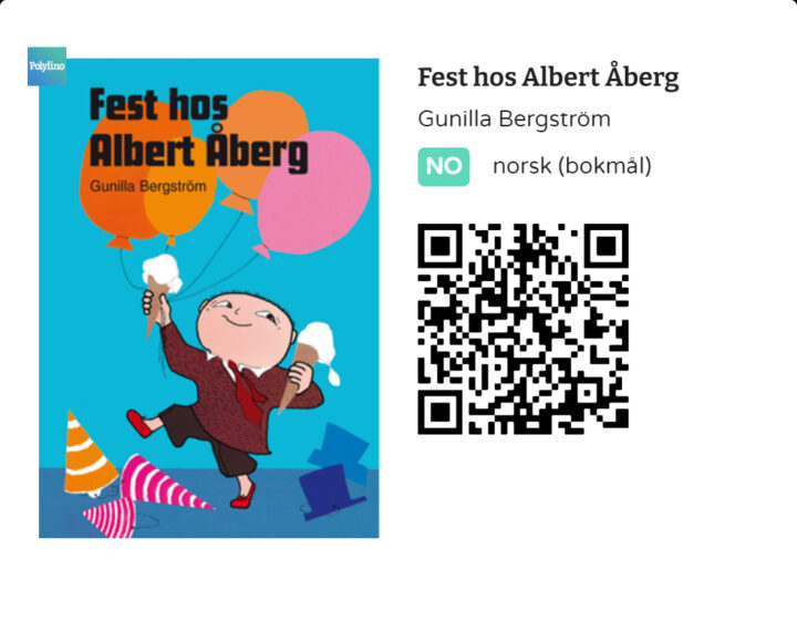 QR-kode til boken Fest hos Albert Åberg av Gunilla Bergström