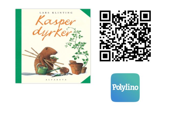 QR-kode til boken Kasper dyrker av Lars Klinting i Polylino