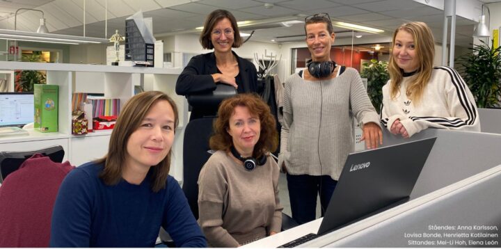 Foto av noen av de ansatte i Manabua- og Begreppa-redaksjonen