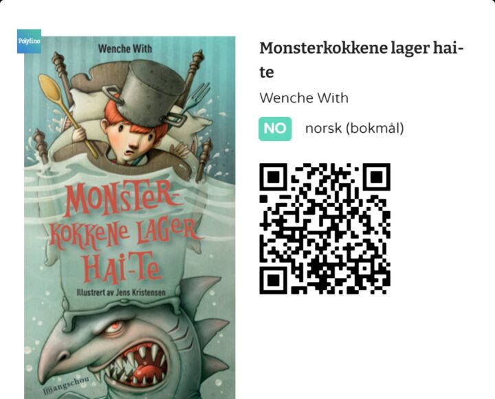 QR-kode til boken Monsterkokkene lager hai-te av Wenche With