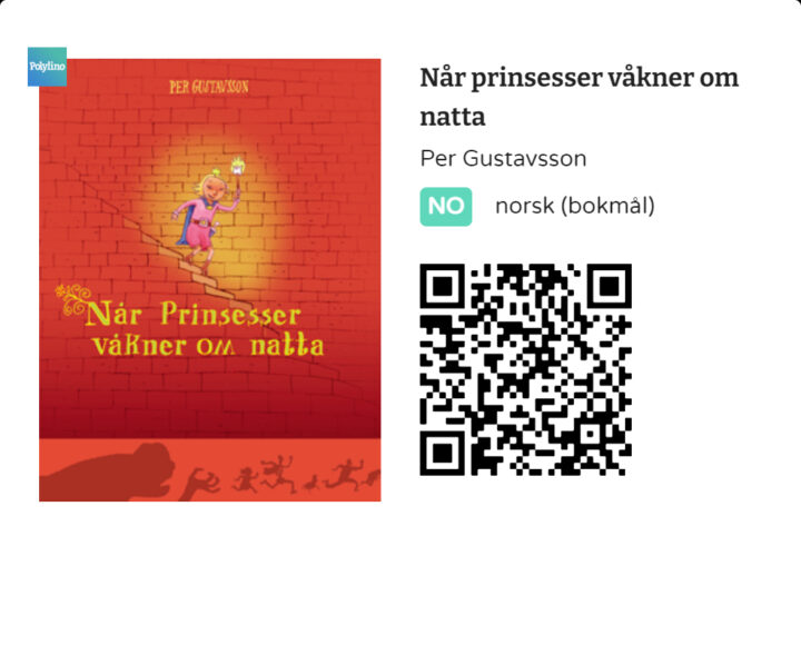 QR-kode til boken Når prinsesser våkner om natta av Per Gustavsson