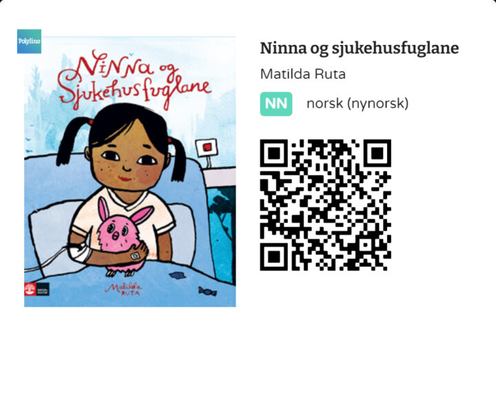 QR-kode til boka Ninna og sjukehusfuglane av Matilda Ruta 