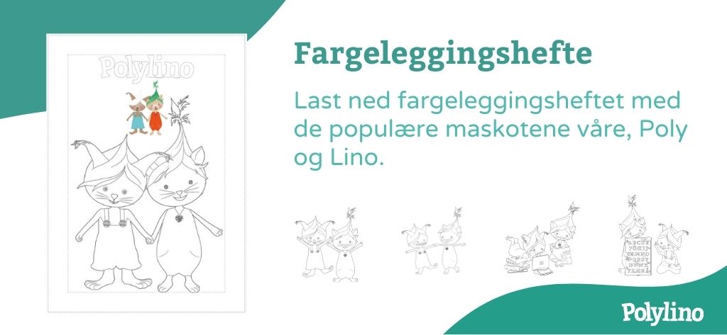 Nyhetsbanner om Polylino Fargeleggingshefte