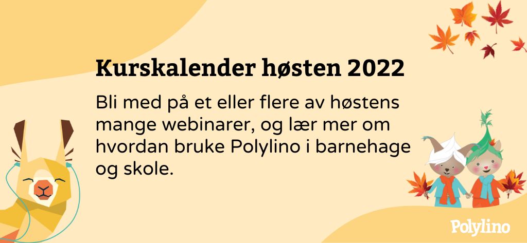 Høstens kurskalender Polylino 2022