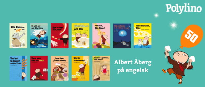 Albert Åberg engelske titler i Polylino