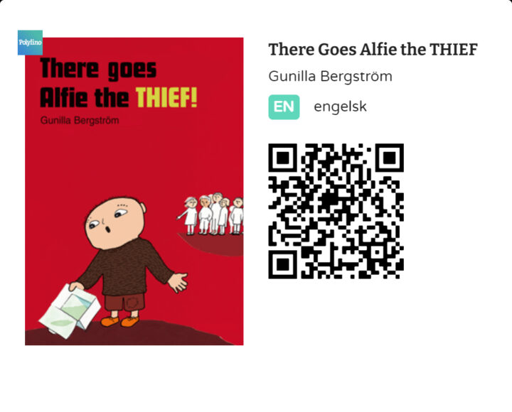 QR-kode til boken There goes Alfie the thief av Gunilla Bergström