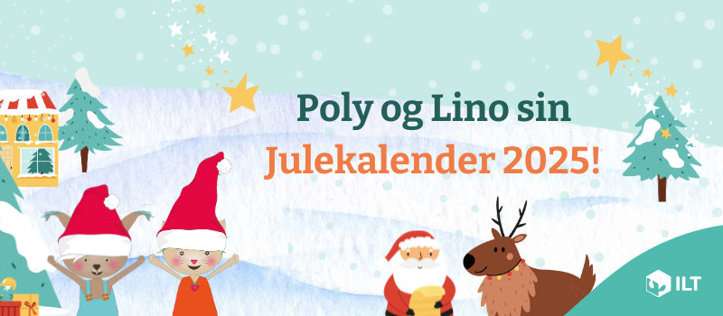 Banner nyhetsbrev Polylino julekalender 2025