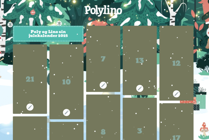 Skjermbilde Polylino julekalender 2025