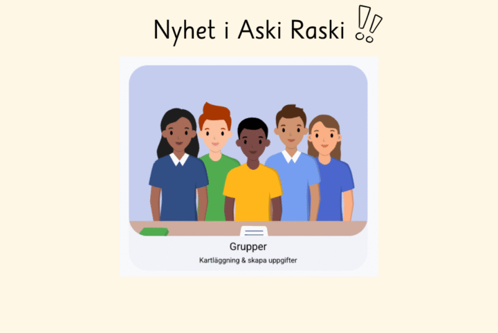 Nyhet på Aski Raski Gruppsidan: ny layout och uppdaterad kartläggning