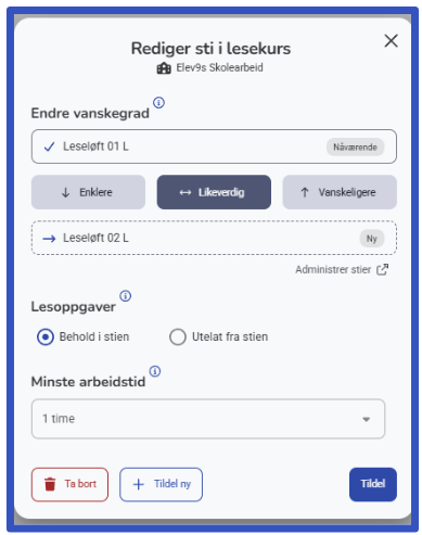 Rediger sti i Aski Raski