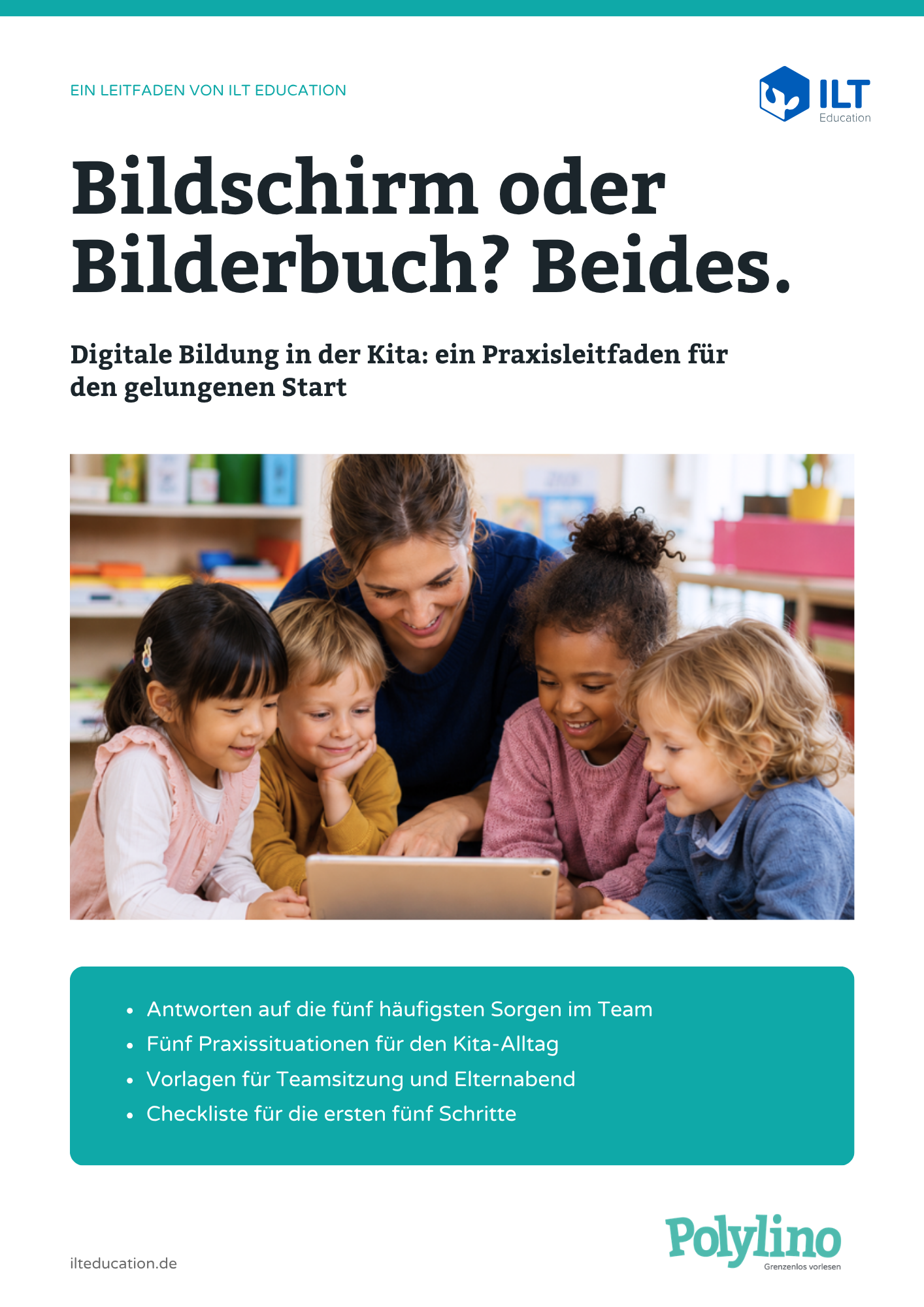 Cover des Leitfadens Bildschirm oder Bilderbuch? Beides.