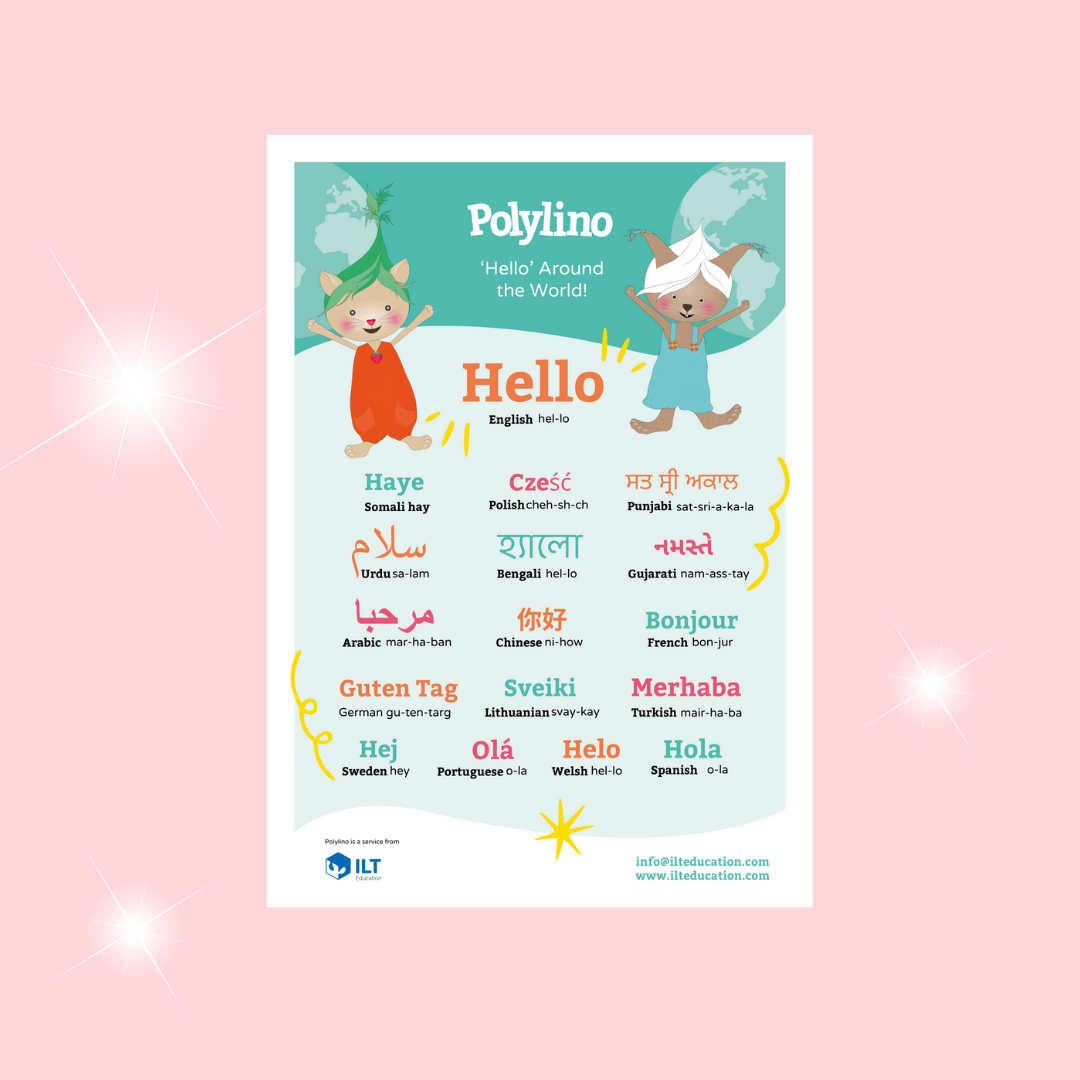 Showing The Polylino Hello Poster